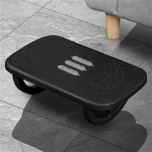 Apoio para os pés com balanço para usar embaixo da mesa no trabalho, banquinho confortável e ergonômico com função de massagem para os pés,
