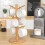 Bamboo Mug Holder Tree, Thicker Base Coffee Cup Holder Stand for Counter, Mug Rack with 6 Hooks 8