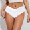 Women's Twist Bikini Bottoms Moderate High Cut Ruched 2