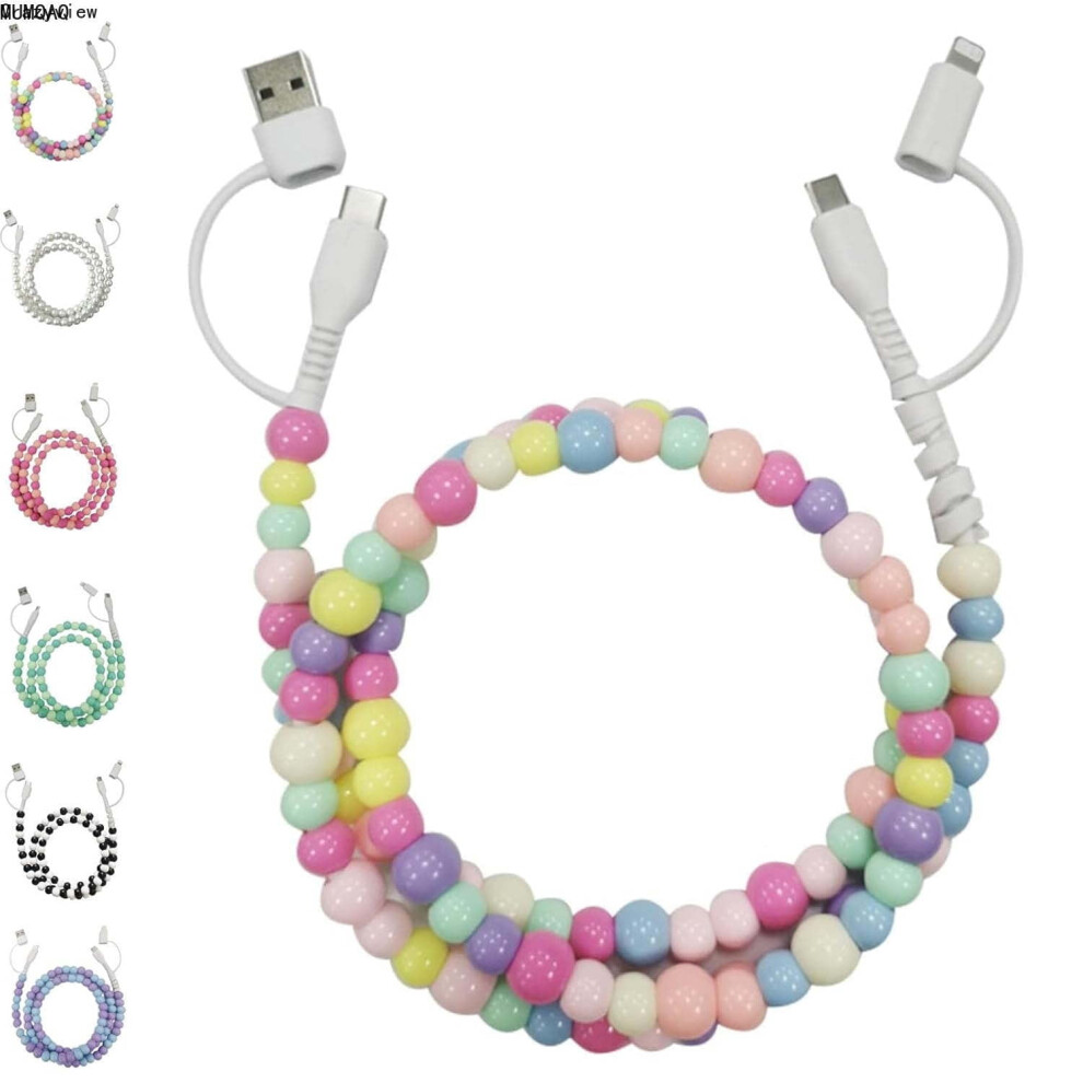 Beaded Charging Cord 3.3Ft 4-In-1 Fast Universal Cable 9336866243987