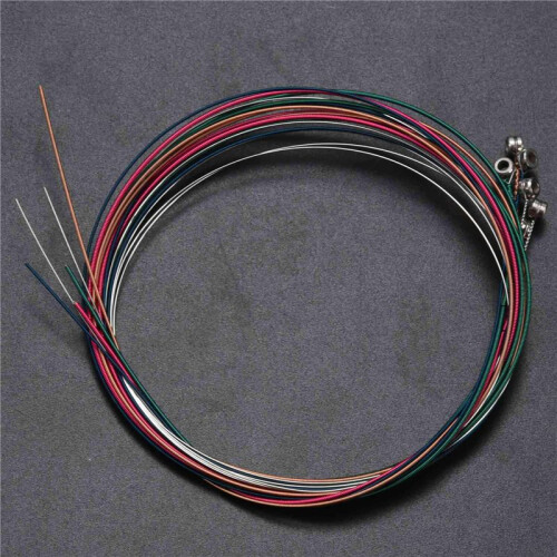 30X Set Rainbow Colorful Color String för Akustisk Gitarr 2