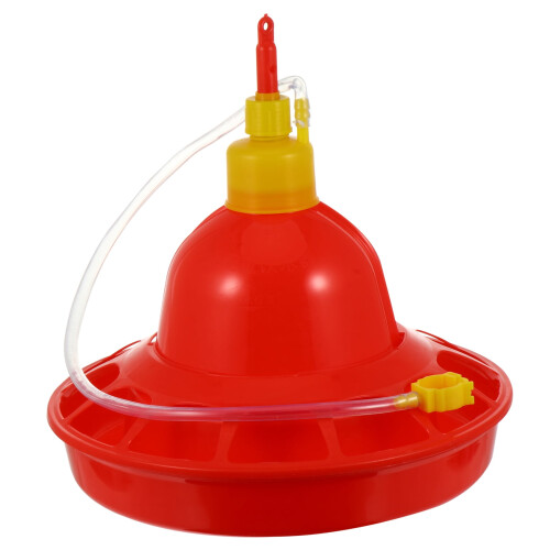 Plastic Poultry Water Feeder for Chicken Duck with Creative Design Red 2