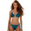 Bikini da donna a due pezzi, modello triangolo con allacciatura laterale e laccetti laterali. 1
