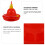 Plastic Poultry Water Feeder for Chicken Duck with Creative Design Red 4