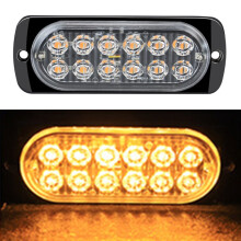 12-LED-Blitzlicht-Seitenleuchte, Blitzlichtleiste für Auto, LKW, Ampel