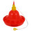 Plastic Poultry Water Feeder for Chicken Duck with Creative Design Red 7