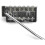 2st 52,5 mm Gitarr för STRATOCASTER Tremolo Bridge Set för  Strat Squier Elgitarrbyte, Silver 2