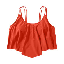 Tankini badpakken voor dames met een maatje meer, corrigerende werking, badpak met ruches en volants.