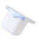 Desk Trash Can for Homeowners Rectangular Plastic Waste Bin Blue 14.6x6.3x5.5in 1