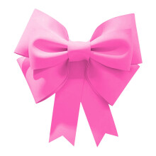 Stor Alla hjärtans dag-rosett – Röd tygkrans, Flerfärgad omslagsaccessoar, Julgranstoppare, Bröllops-/Jubileumsdekoration (Rosa2)