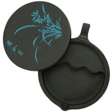 Inkslab Writing Quill Pen Decorative Inkwell Smooth Edges Inkwell Black