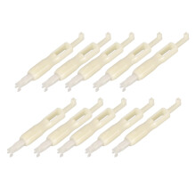 10pcs Sewing Needle Inserter Threader White 1x7.1cm