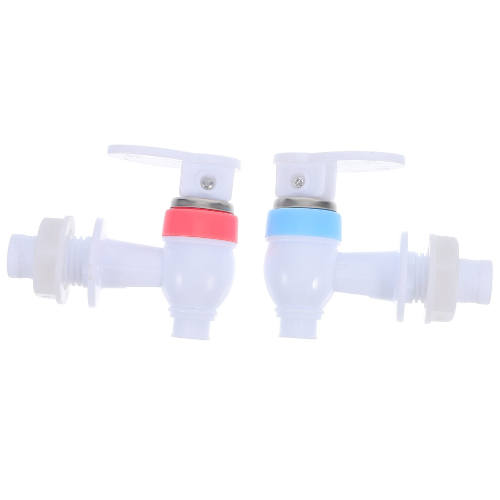 2Pcs Water Dispenser Spigot Replacement Red And Blue Hot Cold Water Faucet Plastic Water Cooler Tap For Water Bottles And Dispensers 9482828652905