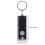 Mini LED Flashlight Keychain Black Silver 10 Pcs 2
