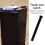 8 Pcs Garbage Can Trash Can Accessories 19.30X2.50X2.50CM Black 7