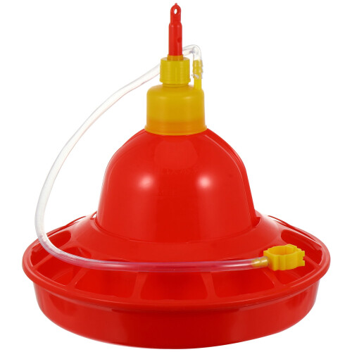 Plastic Poultry Water Feeder for Chicken Duck with Creative Design Red