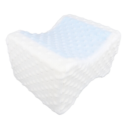 Memory Foam Knee Pillow – Side‑Sleeper Leg Support with Breathable Groove Design