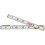 1066DN 6' X 5/8" Engineer's Scale Wood Rule Red End 1