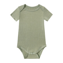 Body a maniche corte per neonati: body ultra morbidi per neonati, maschietti, femminucce e bambini - Elegante e comodo verde militare 0-3 mesi
