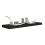 Floating Wall Shelf Black 31.5"x9.3"x1.5" MDF 3