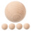 Wood Bocce Ball Set Round 5 Pieces 6