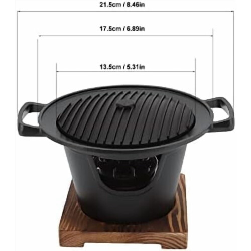 Ψησταριά BBQ με κάρβουνο – Φορητή επιτραπέζια ψησταριά Hibachi συμβατή με 1