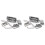2st 52,5 mm Gitarr för STRATOCASTER Tremolo Bridge Set för  Strat Squier Elgitarrbyte, Silver 1