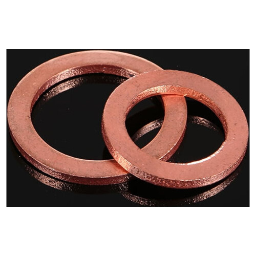 80pcs/set M6-M20 8 Sizes Solid Copper Gasket Washers Sealing Ring 8 Sizes Flat Ring Seal Kit For Hardware Accessories with Box 2