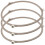 Microwave Turntable Ring Set White Plastic 3PCS 3