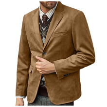 Classic Fit Men's Dress Jacket Blazer Men's Business Casual Fashion Suit Solid Color Coat for Wear and Formal Events