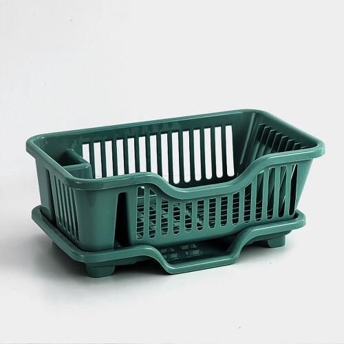 Space-Saving Dish Drying Rack with Drainboard, Rustproof Kitchen Counter Rack for Bowls, Chopsticks & More 1