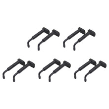 5 Par de 4/4, 3/4 TamañO ViolíN Mentonera Mentonera Abrazadera Tornillo Color Negro Desmontable