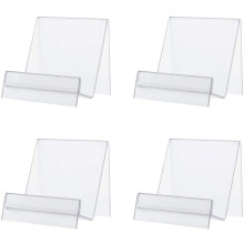6er-Pack Acryl-Displayständer für Broschüren, Handys, Fotoalben und Bücher (7,9 x 6,9 x 5,8 cm) – Kompatibel mit Standardgrößen