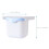 Desk Trash Can for Homeowners Rectangular Plastic Waste Bin Blue 14.6x6.3x5.5in 5