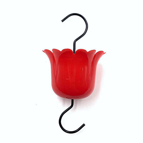 4-Pack Large Capacity Water Feeder Hanging  Feeder with Hook and Cleaning Brush(Red) 1