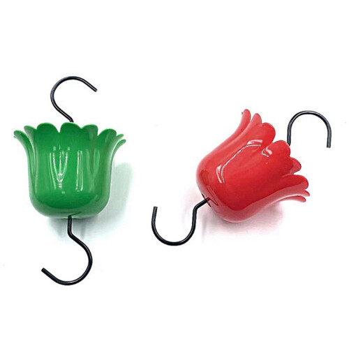 4-Pack Large Capacity Water Feeder Hanging  Feeder with Hook and Cleaning Brush(Red) 2