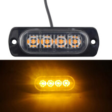 4-LED-Auto-Kühlergrillleuchte, Rundumleuchte für Auto, LKW und Anhänger, LED-Seitenleuchte