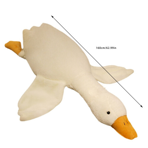 Giant White Goose Plush Hugging Pillow 160cm 2
