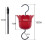 4-Pack Large Capacity Water Feeder Hanging  Feeder with Hook and Cleaning Brush(Red) 10
