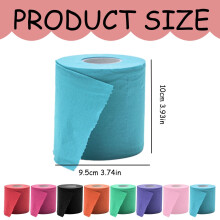 Plertrvy Colored Toilet Paper Roll – Red and Multicolor,