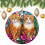 Orange Cat Ceramic Christmas Ornament – Round Keepsake Decor, Compatible with All Tree Types 1