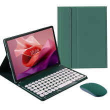 Näppäimistökotelo ja hiiri, yhteensopiva Lenovo Tab P11 (2. sukupolvi) 11.5" 2023 (TB350FU) -tabletin kanssa, irrotettava langaton näppäimistö