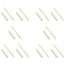 10 Set Elfenbeinfarbig Knochensteg Sattel und Mutter Fuer 6 Saite Akustikgitarre