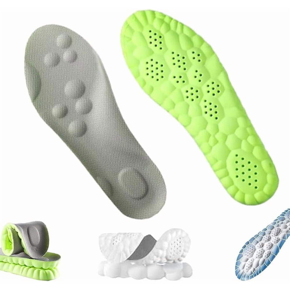 Massage Insoles with 4D Cloud Tech and Arch Support (3 pcs,