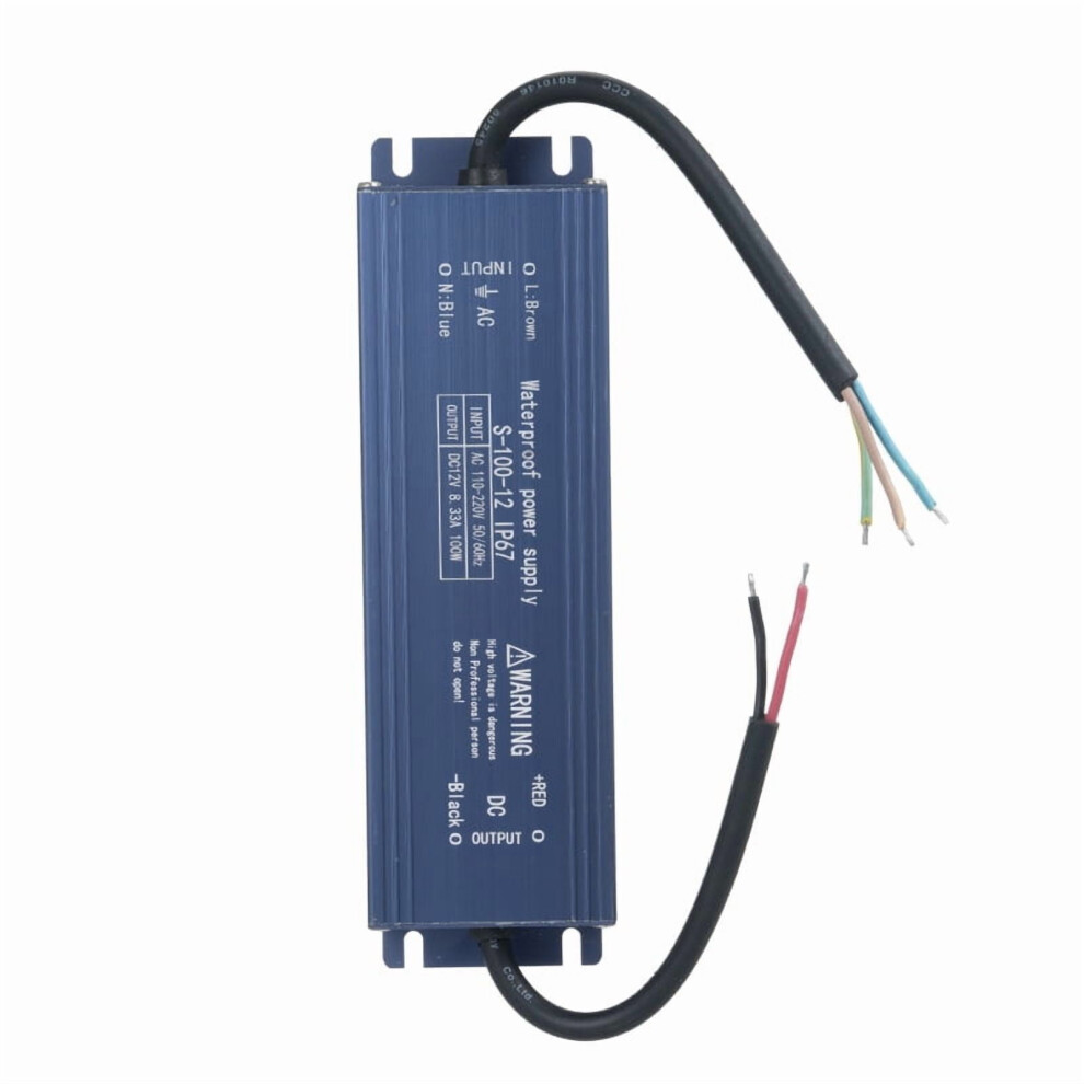 Led Driver Ip67 Waterproof 12V 100W Ac110-220V To Dc 9152228011373