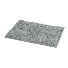Hunde-Fußmatte 60 x 90 cm, schnelltrocknendes Chenille, absorbiert Schlamm und Feuchtigkeit, Fußmatte für den Innenbereich, Grau