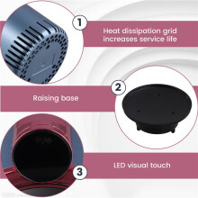 12V Car 2 in 1 Heating Cooling Cup Warmer Cooler Cup  Cup Holder Digital Display Temperature Drinks Holders