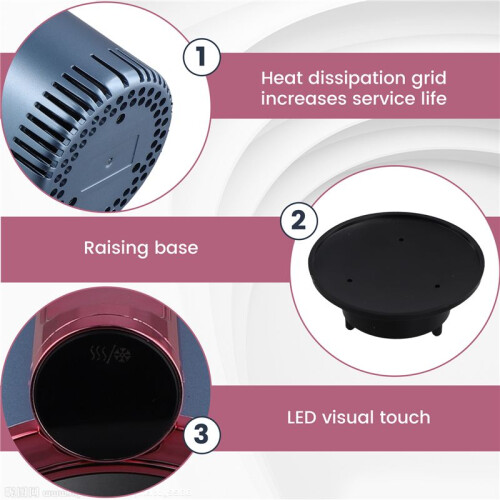 12V Car 2 in 1 Heating Cooling Cup Warmer Cooler Cup  Cup Holder Digital Display Temperature Drinks Holders