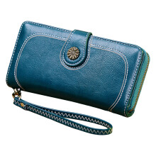 Long Wristlet Wallets for Women RFID Blocking Vegan Leather Large Capacity Card Holder Phone Clutch