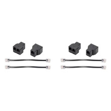 4 Pièces RJ11 Répartiteur de Câble Téléphonique 15 cm Câble 6P4C 2  Adaptateur Répartiteur de Câble Téléphonique